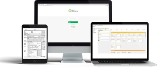 SafeSend Return home screen on computer and mobile device
