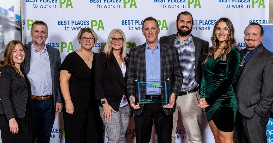 Trout CPA Ranked #5 Best Places to Work in PA