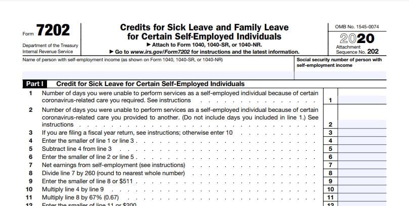 New Form for Self-Employed COVID-19 Leave Credits
