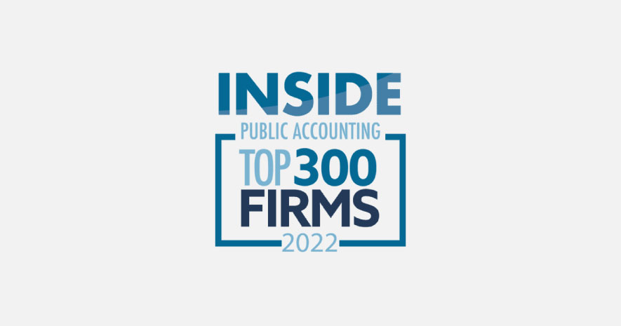 Trout CPA Recognized as a Top 300 Firm by Inside Public Accounting