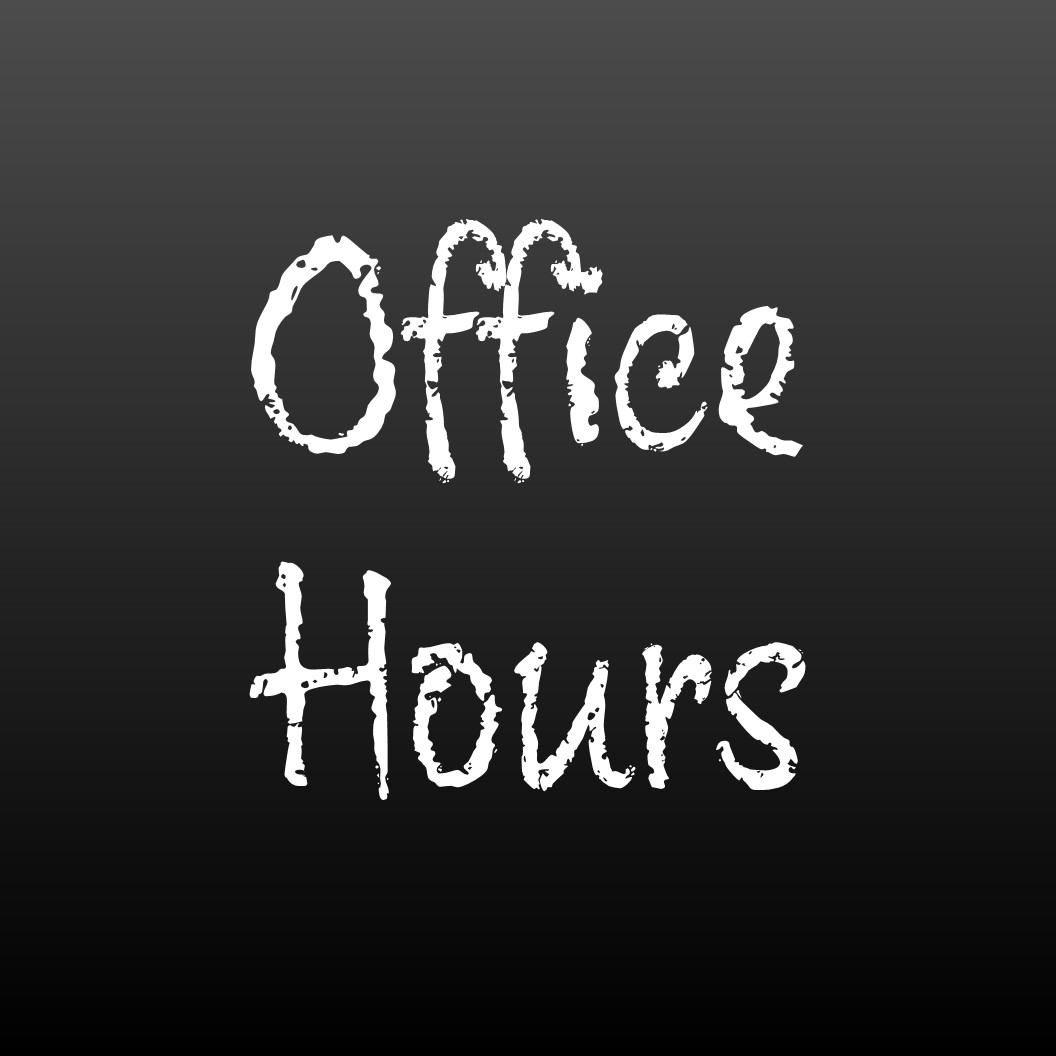 Office Hours on Friday, December 20, 2019