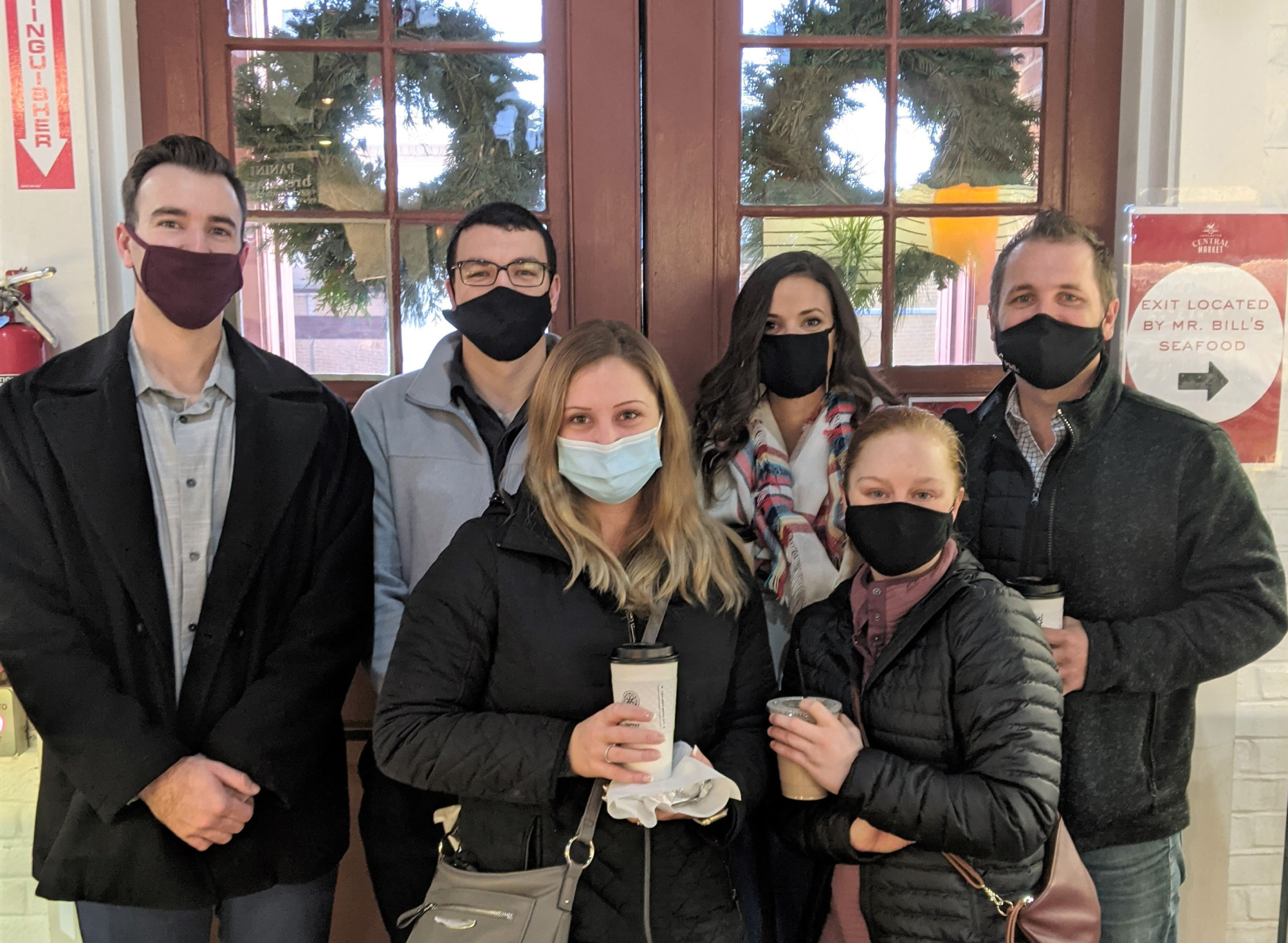 Professionals at market